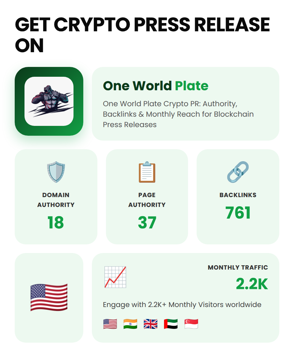 One World Plate (Crypto Press Release) - Image 5