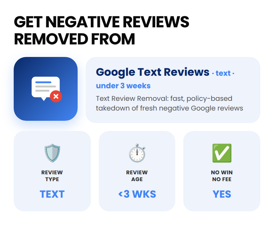 Text Reviews lesser than 3 weeks (Negative Google Review Removal) - Image 2