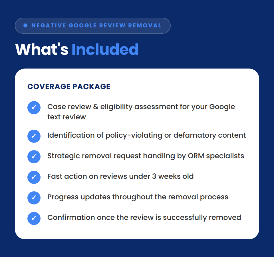 Text Reviews lesser than 3 weeks (Negative Google Review Removal) - Image 3