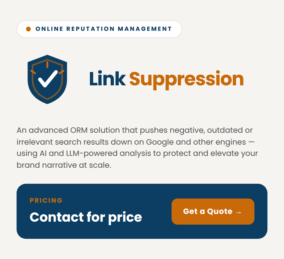 Link Suppression (Contact for price) - Image 2