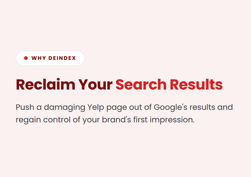 Yelp Page Deindexing - Image 4