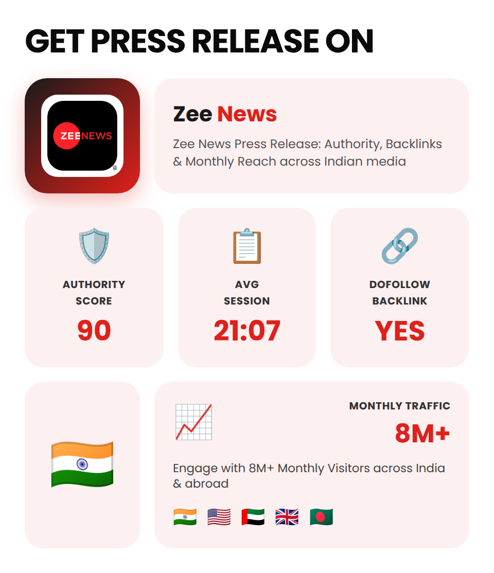 Zee News (Indian Press Release) - Image 5