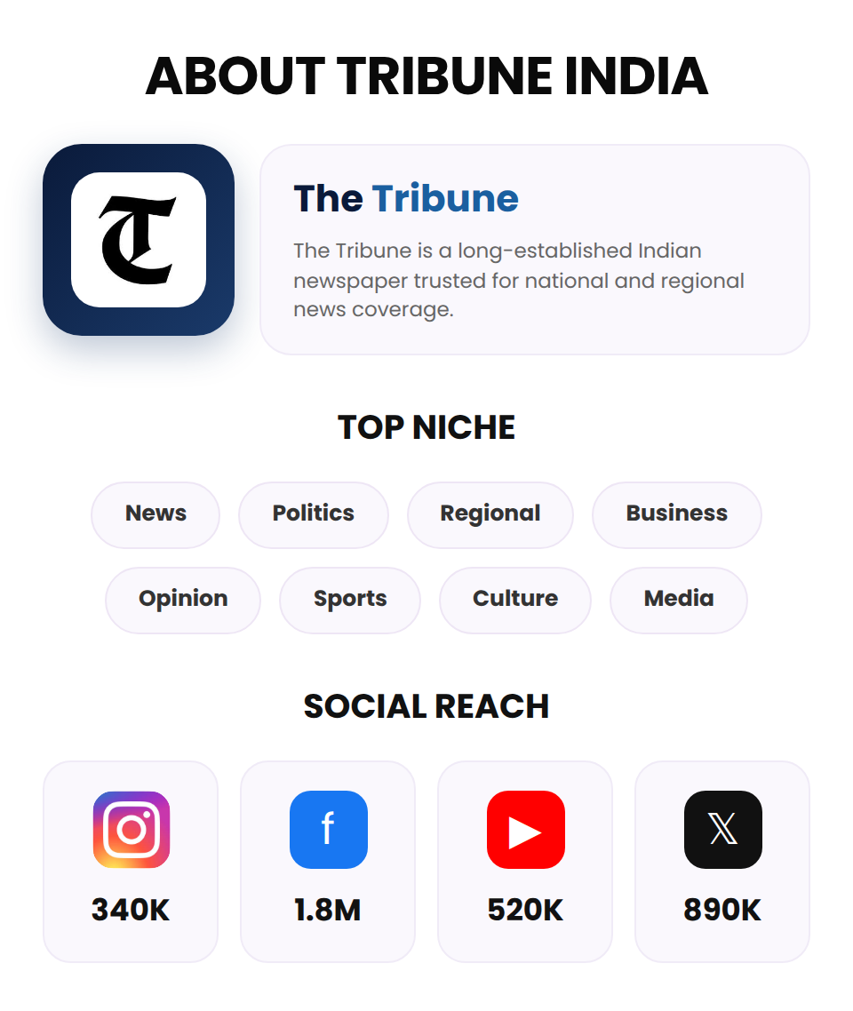 Tribune India (Indian Press Release) - Image 3