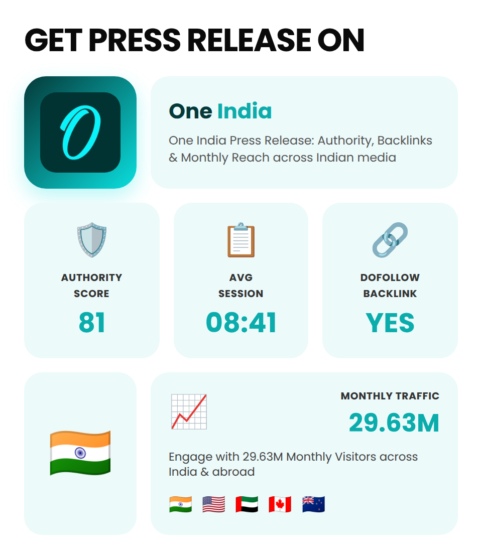 One India (Indian Press Release) - Image 5