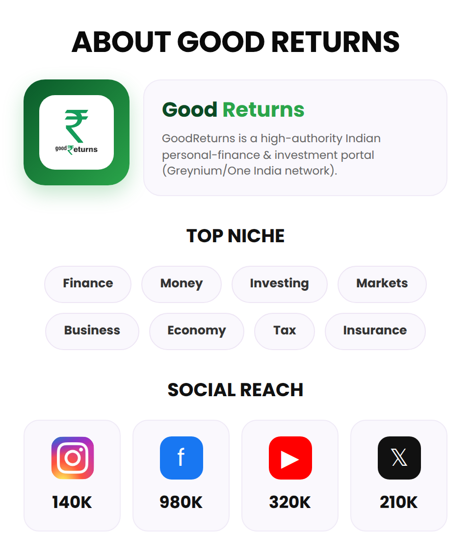 Good Returns (Indian Press Release) - Image 3
