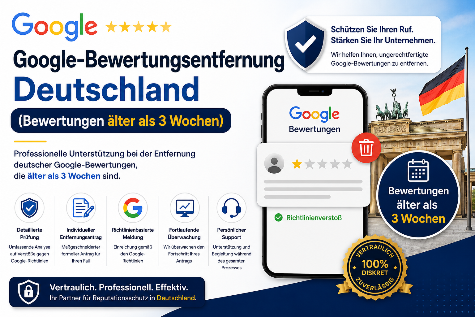 Google-Bewertungsentfernung Deutschland (Bewertungen älter als 3 Wochen) - Image 1