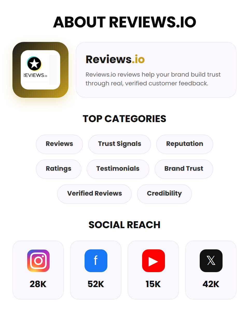 Reviews IO (Reviews) - Image 3